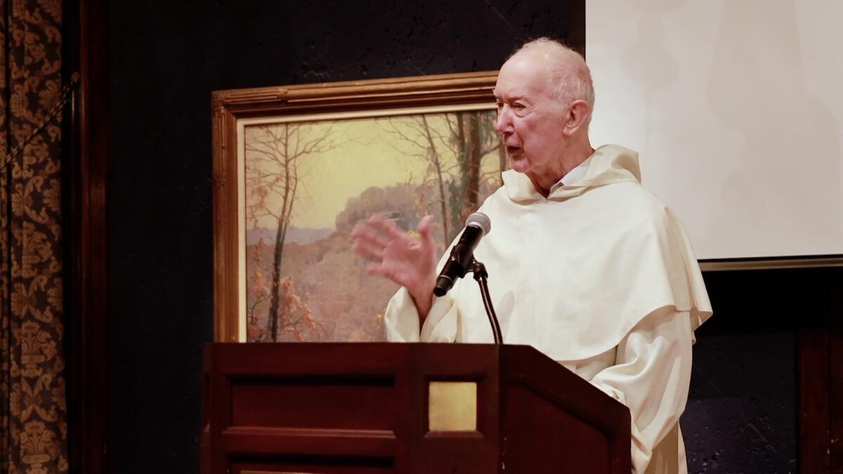 Fr. Timothy Radcliffe accepts the Great Preacher Award Dominican Friars