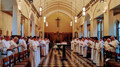 Brothers in chapel