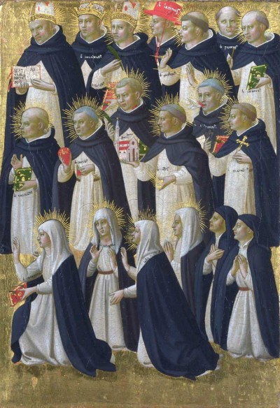 Dominicans from the altarpiece of San Domenico, Fiesole, by Fra Angelico