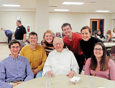 Fr. Justus and Students