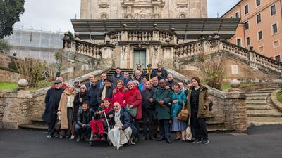 Jean-Paul Vesco and guests from Algeria