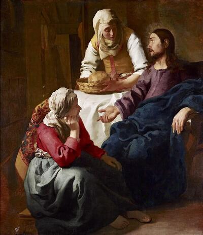 Christ in the House of Martha and Mary (c. 1655) by Johannes Vermeer.
