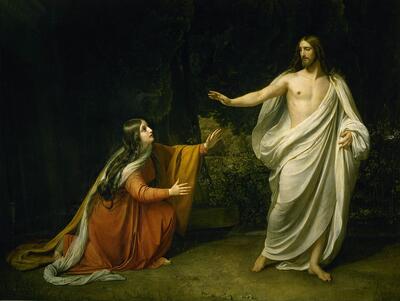 Christ's Appearance to Mary Magdalene after the Resurrection, 1835, Alexander Andreyevich Ivanov