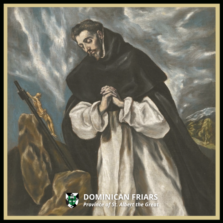 St. Dominic at prayer