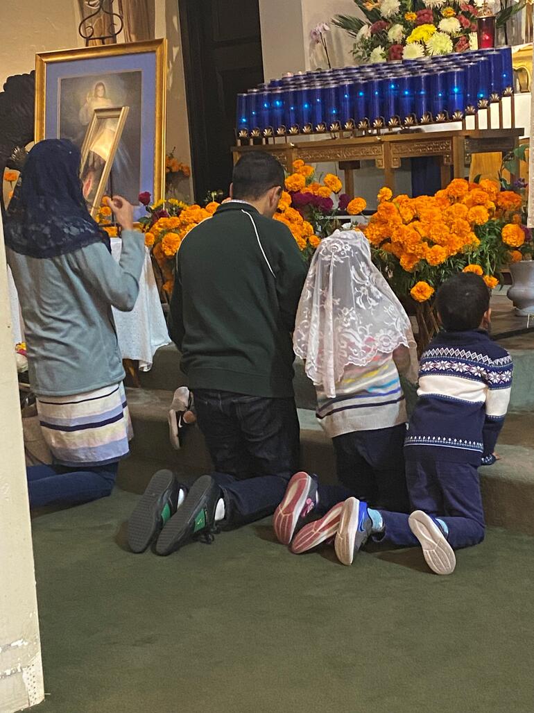 Photograph of family at St. Rose of Lima Nov 2024