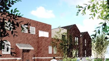 Architect's rendering of the Denver Novitiate building