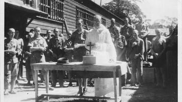Fr. Curran celebrating mass