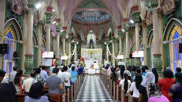 Mass in St. Joseph's Church, Mandalay
