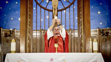 Photo of Fr. Mike at Shrine Oct 2024