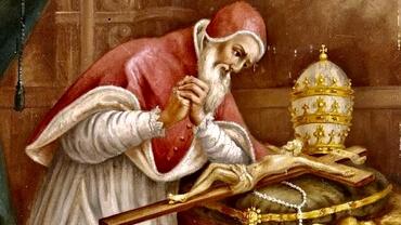 Color photograph of painting of Pope St Pius V, OP