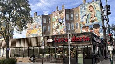 Murals depicting Mexican Catholic themes in Pilsen, Chicago, Oct. 27, 2025. (NCR photo/Camillo Barone)