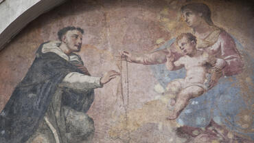 St Dominic and Mother Mary