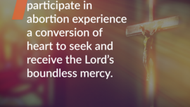 9 Days for Life: Day Seven: May all who support or participate in abortion experience a conversion of heart to seek and receive the Lord’s boundless mercy