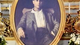 Photograph of a painting of Pier Giorgio Frassati