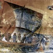 Color photo of Barque of St. Peter by Giotto