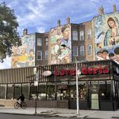 Murals depicting Mexican Catholic themes in Pilsen, Chicago, Oct. 27, 2025. (NCR photo/Camillo Barone)
