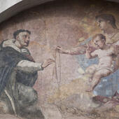 St Dominic and Mother Mary