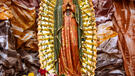 Color photo of Our Lady of Guadalupe altar, St. Pius Church, 2024